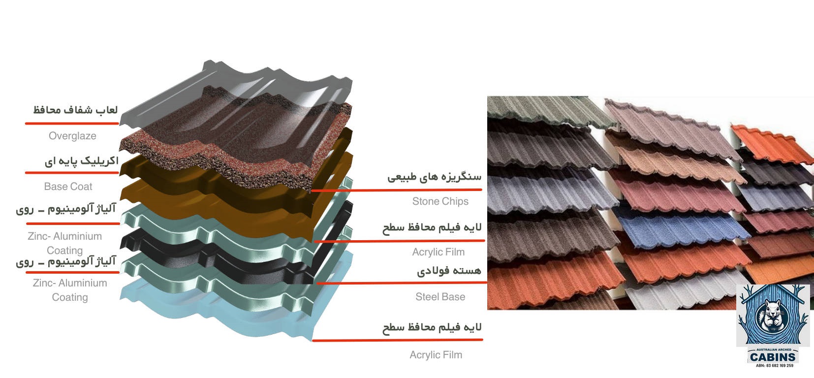 تایل سنگریزه ای کینگ استون
