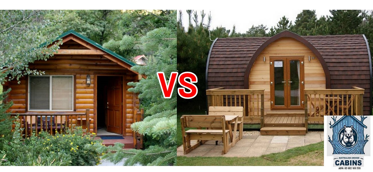 مقایسه کلبه چوبی و کلبه سنجابی گرنی فلت